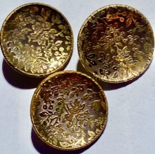 3 BOUTONS ANCIENS style or de