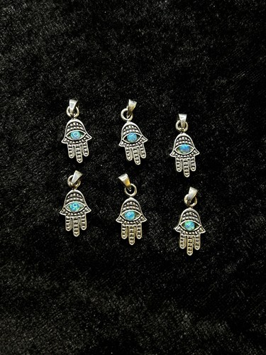 Lot pendentifs hamsa argent - pendentifs,