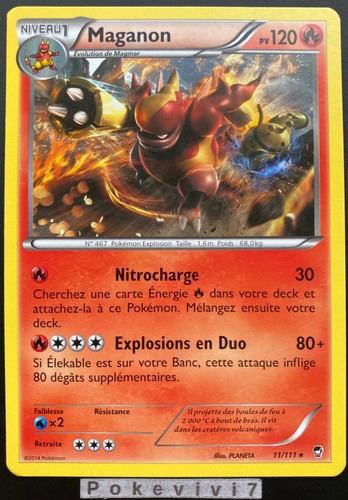 Carte pokemon maganon 111 - carte, 11/111