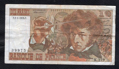 Francs berlioz 1 1976 - berlioz, 2.1.1976