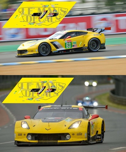 Décals corvette c7r mans - corvette,