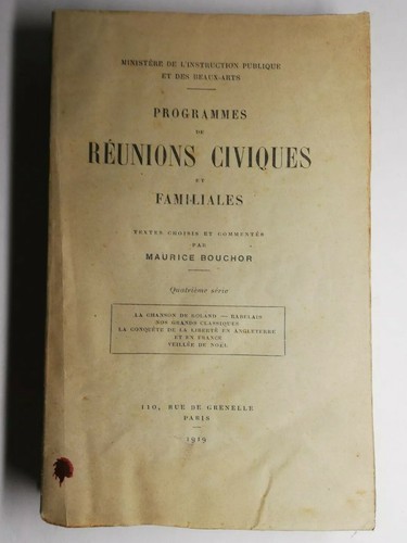 Rare livre ancien programme - rare,