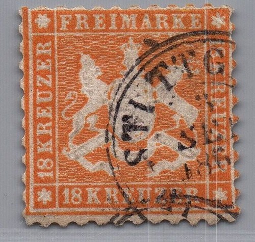 Wurtemberg michel numéro - michel, 29