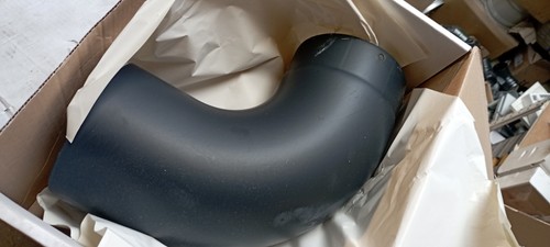 Coude emaillé noir - coude, 90°