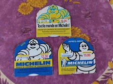 3 Disques anciens de Contrôle de Stationnement Michelin en Carton à Système