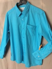 Belle chemise turquoise brodée QUIKSILVER homme taille M