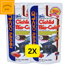 2 granulés de poisson flottant Hikari Cichlidés Bio-Gold+ Plus 250 g MOYENS l...