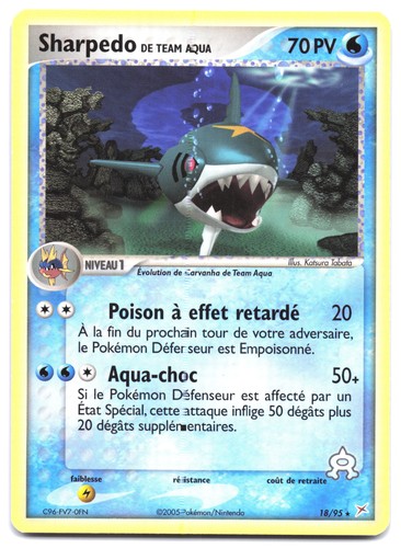 Carte pokémon sharpedo - pokémon, de