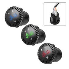 Horloge Tactile Numérique Étanche 12V/24V Horloge pour Motos et Vélos Tout Te