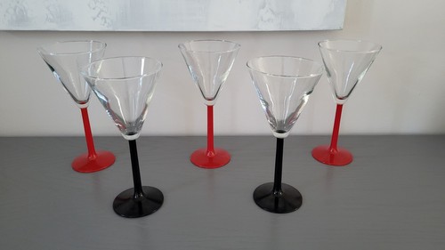 Lot verres martini - de, /