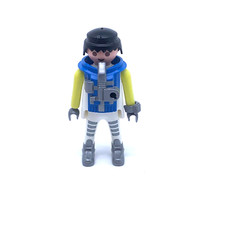 PLAYMOBIL * ESPACE * Homme Astronaute Blanc Bleu Pilote Station Spatiale 3079