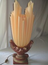 GEORGIA JACOB -LAMPE d'AMBIANCE -design 70 VINTAGE. COROLLE DRAPPE-54 CM TBE