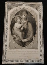 CARTE PIEUSE DENTELLE Canivet
