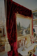 Grand Rideaux Velours Théâtre Ponpon 2M50 1M150 Bordeaux Luxe Paris rare France