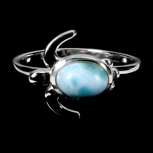 Bague argent 925 larimar - en,