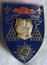 IN12761 - Insigne 6° Cuirassiers, émail, relief, bleu, cuirasse argentée