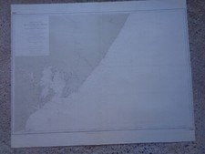 CARTE MARINE SHOM / Côte du Brésil entre le rio Tariri et le morro Sao Polo 1982