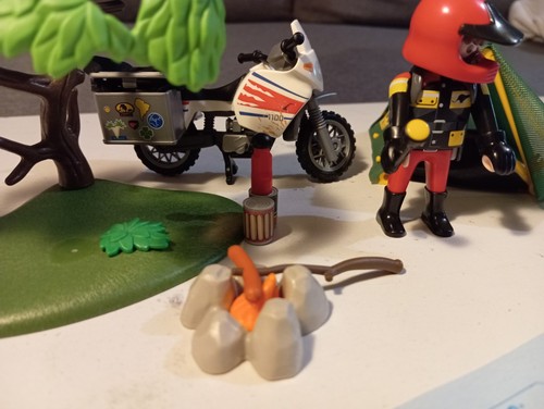 Playmobil 5438 campeur moto - playmobil,