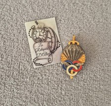 Insigne / pucelle brevet préparation militaire parachutiste Drago Paris H597 (A)