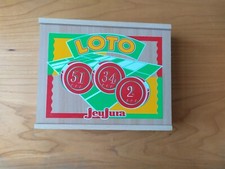 Loto Jeujura en coffret bois - Etat neuf, contenu soigneusement vérifié