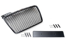 Calandre Sport Grill Rayon Grille Noir Brillant pour Audi A4 B7 + Cabriolet