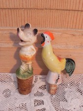 2 Anciens bouchons verseurs porcelaine Mickey collection déco