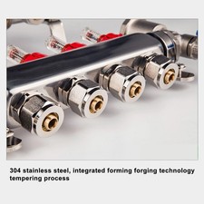 Collecteur De Chauffage Radiant à 3 Boucles Avec Débitmètre Et Manomètre Kit De