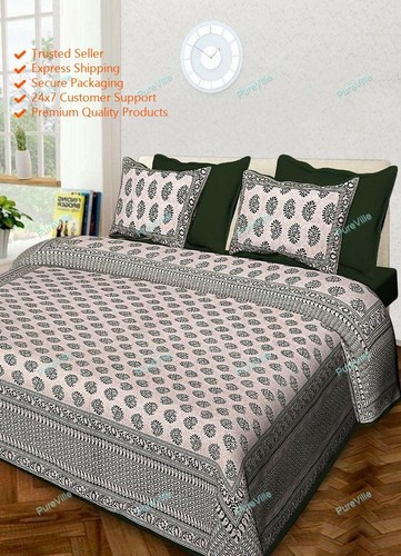 Drap lit double coton - drap,