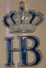 Vintage Chope Bière Allemande 50cl en Grés HB Hofbräuhaus München  Logo Émaillé 