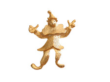 Broche Clown Mobile Couleur Or
