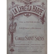 SAINT-SAËNS Camille La Lyre et la Harpe Piano Chant ca1890