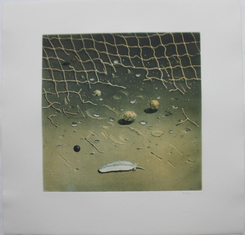 Gravure aquatinte signée