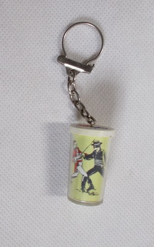 Porte clés verre moutarde - clés,