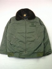 Armée de l'Air Blouson Vintage 70s 80s Made in France Doublé Kaki Armée Hiver