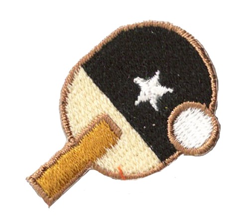 Patche écusson ping - ping, pong