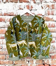 Indien Vert Forêt Imprimé