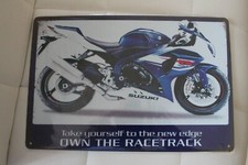 plaque publicitaire moto