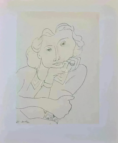 Henri matisse femme pensive - henri,