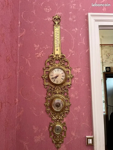 Belle horloge baromètre - , en