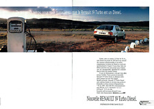 publicité Advertising 0923 1991   Renault 19 Turbo Diesel   2 pages