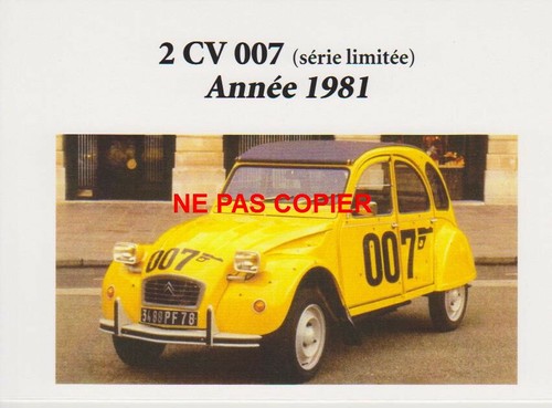 Citroen 2cv 007 série - 2cv,