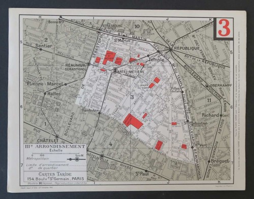 Carte taride 3ème - , iii
