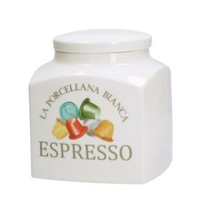 Bocal Déco espresso pour Capsules - la porcellana bianca - Revendeur
