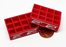 Poupées Maison 2 Vide Coke Caisses Plastique Tumdee 1:12 Échelle Coca Cola BAR