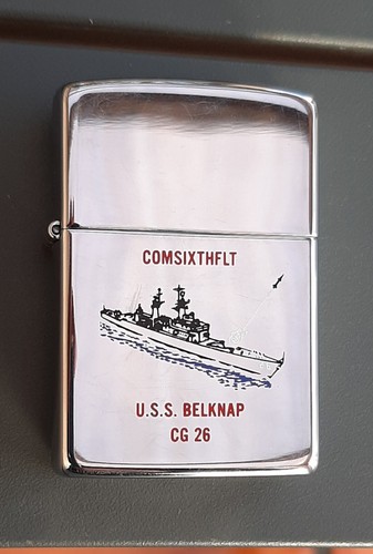 1989 briquet zippo - zippo, uss