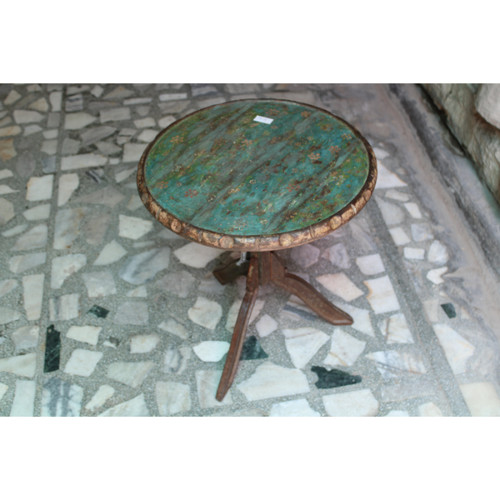 Table basse ronde bois fait - basse,