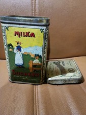ancienne boite en métal cacao Milka Suchard