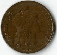 Superbe et Rare 10 Centimes Dupuis 1898 Flan Mat. Rare et recherchée. Lire état.