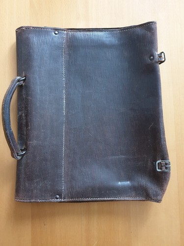 Cartable cuir marron - cartable, en