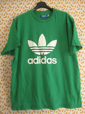 Tee Shirt Adidas originals vert et blanc trefoil Homme 100 % coton Jersey - XL